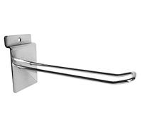CompleteShopfittings 100x Slatwall Euro Hooks Accessory Single Prong Shop Display (6 INCH)