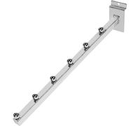 CompleteShopfittings 6 Ball Waterfall Sloping Display Arm For Slatwall