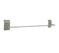 CompleteShopfittings 600mm Chrome Finish Gift Wrap Display Rack for Slatwall, Gift Items, Kitchen, Garage