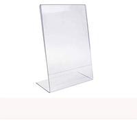 CompleteShopfittings A5 Acrylic Poster Menu Holder Perspex Leaflet Display Stand (1) - Clear - Modern - Office