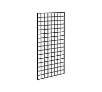 CompleteShopfittings Black Super Heavy Duty Grid Mesh Display Wall Panel Retail Shop Display-4ft High x 2ft Wide-3 Panels