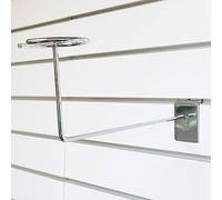 CompleteShopfittings Hat/Baseball Cap/Wig - Millinery Display Arm for Slatwall