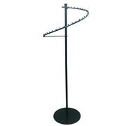 CompleteShopfittings Heavy Duty Black Spiral Clothes Rail Display Stand