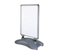 CompleteShopfittings Heavy Duty Silver Pavement Sign A0, Outdoor Poster Display Stand (A0) A-Shape Metal A-board