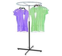 CompleteShopfittings NEW HEAVY DUTY ADJUSTABLE ROUND RAIL (30 INCH)