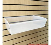 CompleteShopfittings NEW HEAVY DUTY CRATEBOX STORAGE BOX SLATBOX SHELFBOX SLATWALL DISPLAY (1, JUMBO)