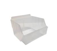CompleteShopfittings NEW HEAVY DUTY STORAGE BOX SLATBOX SLATWALL STORBOX DISPLAY (Clear, 100)