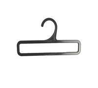 CompleteShopfittings Pashmina Scarf Hangers Display Shawl Tie Holder Belt Ring Organizer Black 3 type (Rectangular Shape, 100)
