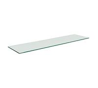 CompleteShopfittings TOUGHENED GLASS SHELVES/SHELF SHOPFITTINGS/SLATWALL TWIN SLOT RETAIL DISPLAY (1000mmx200mmx6mm)