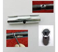 CompleteShopfittings Tube Joiner for Clothes Garment Rail Walk in Wardrobe Chrome TUBING Hanging Rail System