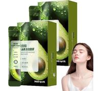 Complex Acid Avocado Cleansing Facial Bubble Mask, Avocado Bubble Mask, Deep Cleaning Mud Mask, Avocado Cleansing Foam Mask for All Skin Types (2box)