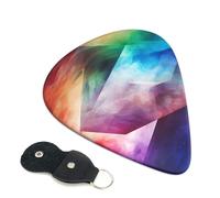 Complex Color Guitar Picks 6-Pack - Pick Set (0.46mm / 0.71mm / 0.96mm) Suitable For Guitar And Ukulele Playing