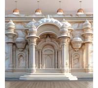 ( Complex Design ) Deluxe 3D Palace Background - Complex Marble Design 210X150cm