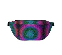 Complex Geometric Patterns Large Fanny Pack,Gifts for Enjoy Sports Festival Workout Traveling Running Casual