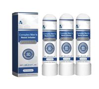 Complex Men's Nasal Inhaler, 3PCS Natural Nasal Inhaler Stick, Portable Refreshing Soothing Nose Inhalers Nasals Stick for Men, Restores Energy Relieves Fatigues Nose Care Nasals Spray Inhalers Sticks