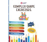 Complex Shape Tracing workbook (B&W): Best for Writing challenges, Dysgraphia, Dyslexia, ADHD affected kids (3-8Years)