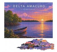 Complex Wood Puzzle, Adults, Delta Amacuro, 1000 Pieces | Thoughtful Christmas gift for adults: home hobby for puzzle fans in spare time.