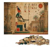 Complex Wood Puzzle, Adults, Egyptian God Horus, 1000 Pieces | For puzzle fans: Jigsaw Puzzle - shared home puzzle activity during indoor leisure.