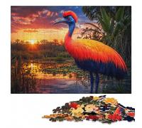 Complex Wood Puzzle, Adults, Exotic Bird with Vibrant Plumage, 1000 Pieces