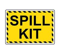 ComplianceSigns.com Spill Kit Safety Sign, 10x7 inch Plastic for Industrial Notices