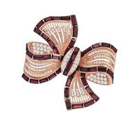 Complicated Bowknot Still Stylish Brooch Commuting Outfit Accessory for Improving Women's Wardrobe Increases Complicated Nursing Points, one size, As described