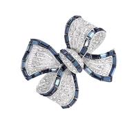 Complicated Bowknot Still Stylish Brooch Commuting Outfit Accessory for Improving Women's Wardrobe Increases Complicated Nursing Points, one size, As described