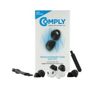 Comply 3 Pairs Black Foam Tips for Apple AirPods Pro 3.0 Large - Excellent Noise Isolation, Increased Comfort, Secure Fit, Cleaning and Tip Removal Tool in