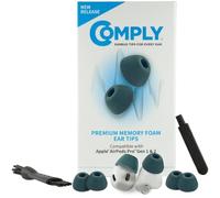 Comply Foam Ear Tips for Apple AirPods Pro Generation 1 and 2, Small, Pine Green, 3 Pairs, Ultimate Comfort, Unshakeable Fit, Earbud Replacement Tip, Made in The USA