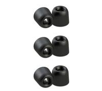 Comply Isolation Noise Cancelling Memory Foam Earphone Tips for Sennheiser HD 1 Momentum MIE2, CX 3.00 and 5.00, Premium Replacement Noise Reducing Earbud Tips, (Small) - Black, 3 Pair