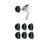 Comply Memory Foam Replacement Ear Tips, Black, Medium (3 Pairs)