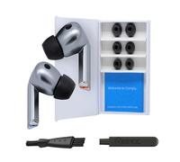 Comply Premium Foam Earplugs Compatible with Samsung Galaxy Buds3 Pro, Size L, New 2025 Version with Cleaning Tool, Black, 3 Pairs, Made in The USA