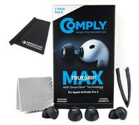 Comply TrueGrip MAX Ear Plugs for Pods Pro 3 Black Size Mix with Keepdrum Cloth