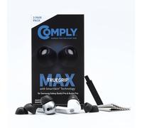 Comply TrueGrip MAX | Premium Memory Foam Replacement Earbud Tips for Samsung Galaxy Buds3 Pro | Long Lasting Comfort, MAX Durability, Secure Fit, Superior Noise Isolation| Black (Medium) (3 Pairs)