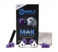 Comply TrueGrip MAX Premium Memory Foam Replacement Ear Tips | For Apple AirPods Pro Gen 3, Long Lasting Comfort, Superior Noise Isolation, Purple Small (3 Pairs)