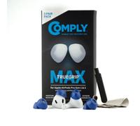 Comply TrueGrip MAX | Premium Memory Foam Replacement Earbud Tips for Apple AirPods Pro 1 & 2 | Long Lasting Comfort, MAX Durability, Secure Fit, Superior Noise Isolation| Blue (S/M/L) (3 Pairs)