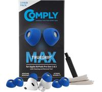 Comply TrueGrip MAX | Premium Memory Foam Replacement Earbud Tips for Apple AirPods Pro 1 & 2 | Long Lasting Comfort, MAX Durability, Secure Fit, Superior Noise Isolation| Blue (Small) (3 Pairs)