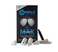 Comply TrueGrip MAX | Premium Memory Foam Replacement Earbud Tips for Apple AirPods Pro 1 & 2 | Long Lasting Comfort, Extreme Durability, Secure Fit, Superior Noise Isolation| White (Medium) (3 Pairs)