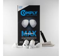Comply TrueGrip MAX Premium Memory Foam Replacement Earplugs for Apple AirPods Pro (1 & 2 Generation) SmartSkin™ Technology White Various Sizes S/M/L, 3 Pairs