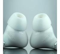 Comply TrueGrip MAX Premium Memory Foam Replacement Earplugs for Apple AirPods Pro (1 & 2 Generation) SmartSkin™ Technology White, Size M, 1 Pair