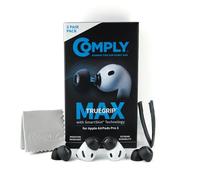 Comply TrueGrip MAX | Premium Memory Foam Replacement Earplugs for Apple AirPods Pro (3 Generation) | SmartSkin Technology | Excellent Noise Isolation | Black, Assorted S/M/L, 3 Pairs