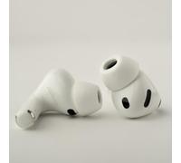 Comply TrueGrip Premium Memory Foam Replacement Earplugs for Apple AirPods Pro (3 Generation) Excellent Noise Isolation White Size L 3 Pairs