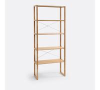 Compo 5-Shelf Bookcase, Height 190cm Light Oak