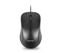 Compoint Wired USB 2.0 Computer Mouse - Ambidextrous Optical Wired Mice for Laptop, Computer, Macbook, Gaming, Working - 2.4Ghz Small Silent Black 1000 DPI Mouse with 3-Buttons and Scroll Wheel