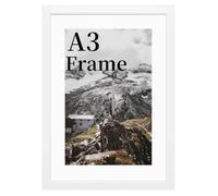 COMPOLICY A3 Picture Frame,frames white wooden,Clear Acrylic Glass 29.7x42cm photos Wall Mount,a3 picture frames white with snap frame, for Certificate poster,home and kitchen Photo Collage Display