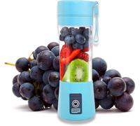 COMPOLICY Portable Blender 380ml, Cordless USB Rechargeable Mini Blender, 2000mAh Long-Lasting Battery, 6 Stainless Steel Blades for Smoothies, Protein Shakes, Ice & Frozen Fruit - Blue