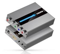 Component to HDMI Converter with Scaling Function, Support Resolution and Frame Rate Conversion, YPbPr to HDMI Converter for Component Devices to Display on HDTVs(Not Compatible with 240P Input)