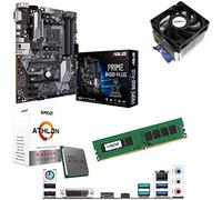Components4All AMD Athlon 200GE 3.2GHz Dual Core Four Threads CPU, ASUS PRIME B450-Plus Motherboard & 4GB 2400MHz Crucial DDR4 RAM Pre-Built Bundle