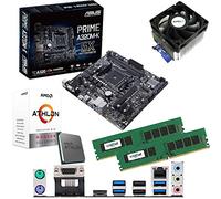 Components4All AMD Athlon 220GE 3.4GHz Dual Core Four Threads CPU, ASUS Prime A320M-K Motherboard & 16GB 2133MHz Crucial DDR4 RAM Pre-Built Bundle