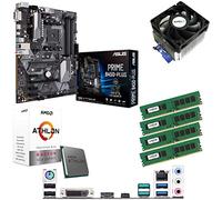 Components4All AMD Athlon 220GE 3.4GHz Dual Core Four Threads CPU, ASUS PRIME B450-Plus Motherboard & 32GB 2133MHz Crucial DDR4 RAM Pre-Built Bundle
