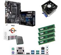 Components4All AMD Athlon 240GE 3.5GHz Dual Core Four Threads CPU, ASUS Prime B450M-A Motherboard & 16GB 2400MHz Crucial DDR4 RAM Pre-Built Bundle